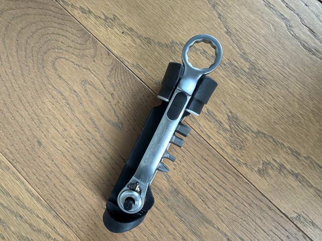 Brompton x Barbour C Line Explore 6 Speed Amble Sands Folding Bike Toolkit