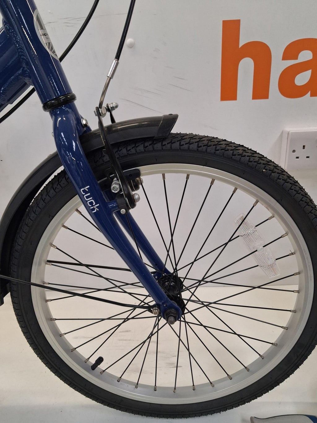 Apollo Tuck Single Speed 20'' Wheel One-Size Lightweight Folding Bike Blue A