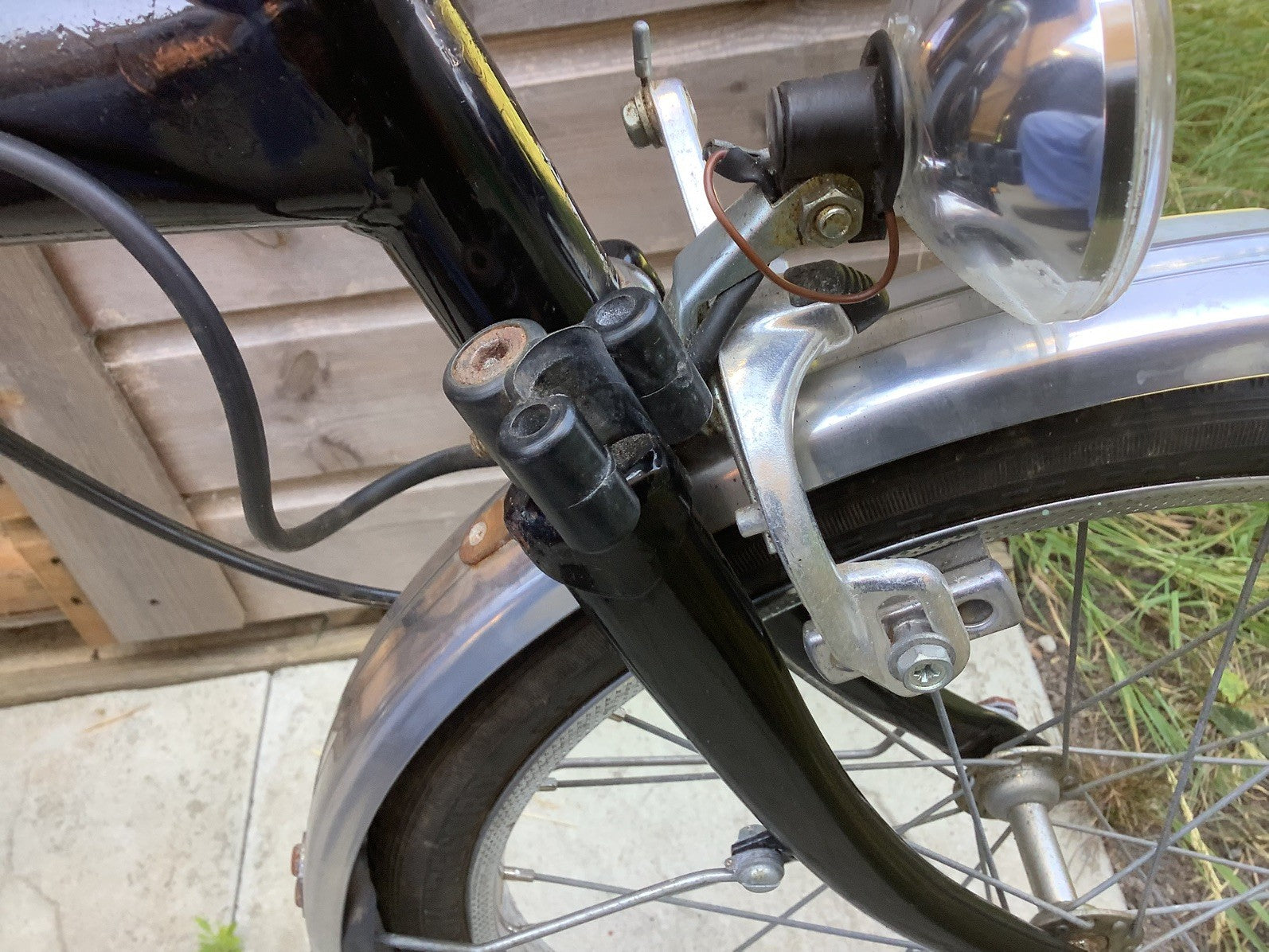 Vintage Original Low Mileage Brompton C Line 5 Gear 1988 T5M and Storage Bag