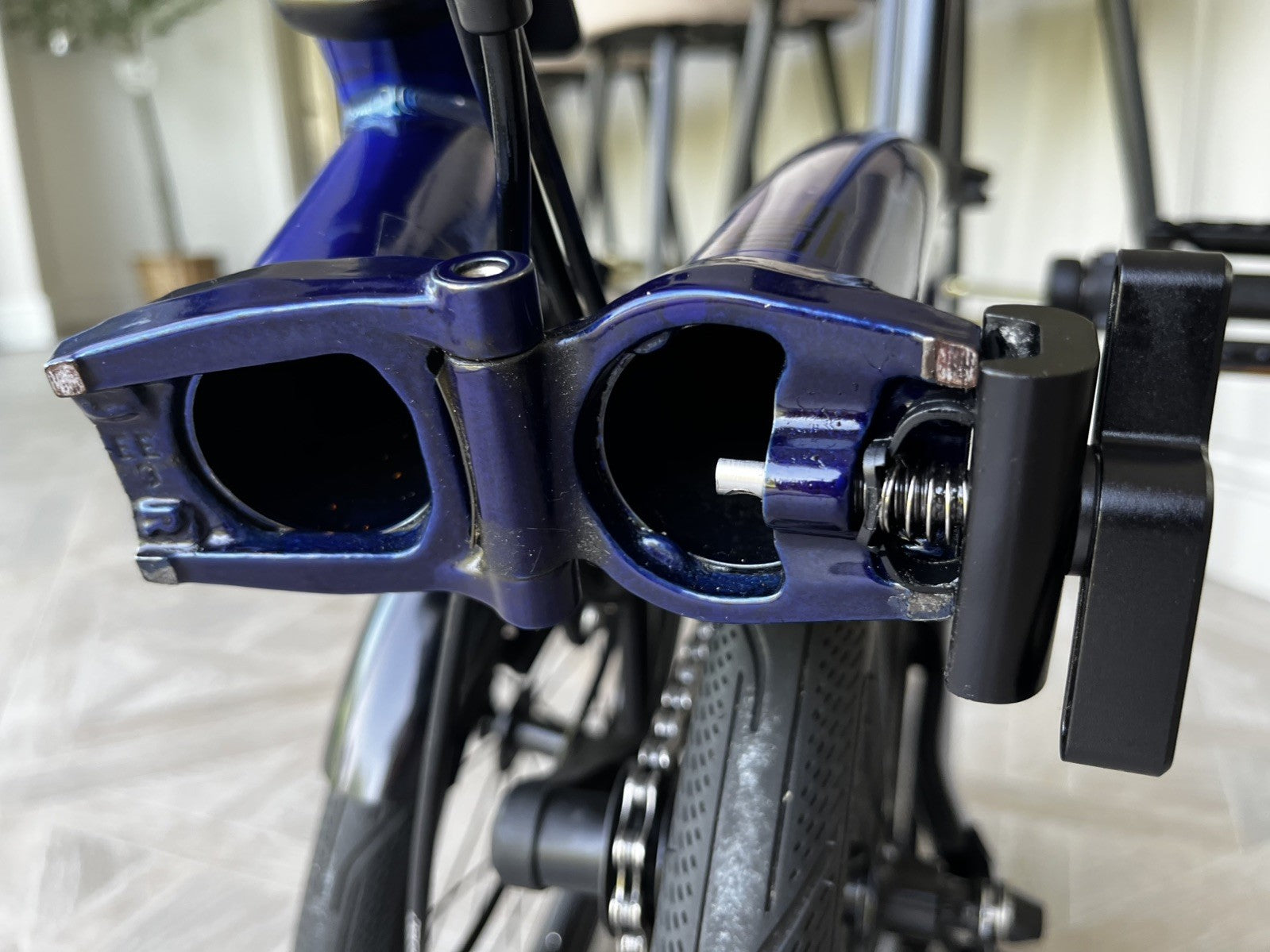 Brompton P Line 4 Speed 2025 Low Handlebar Folding Bike - Bolt Blue Lacquer