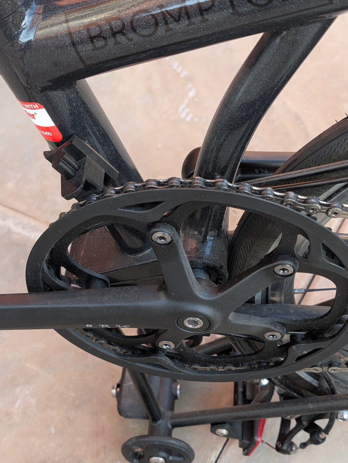 Brompton P-Line 4-Speed - Midnight Black Metallic (Rare Colour) - Late 2022