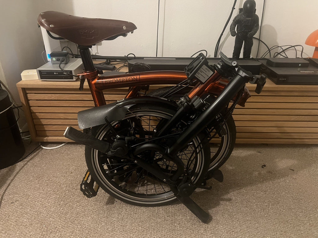 Brompton Flame Lacquer. Black Edition. 6 Speed. C line.