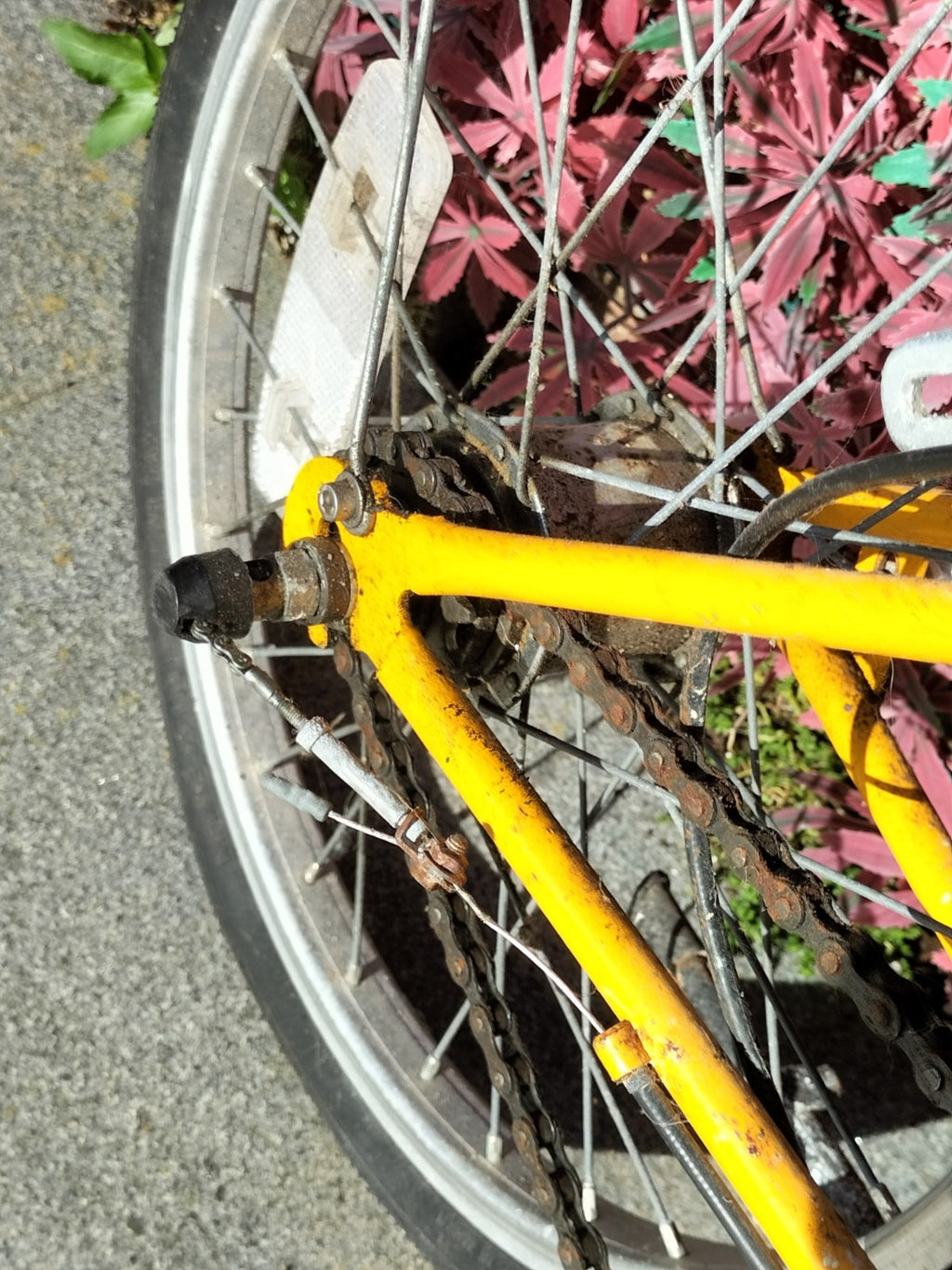 Vintage 1985 Micro lite fold up bike - rusty - please read description + photos