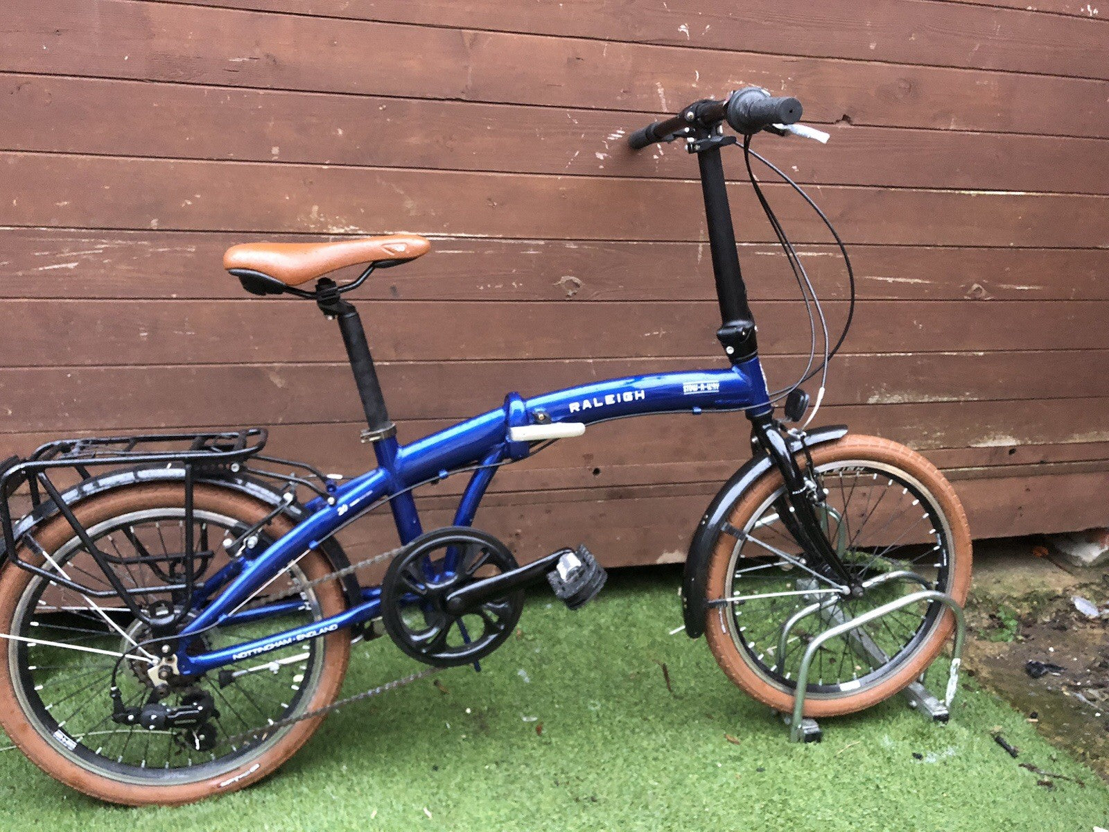 Raleigh Stowaway Folding Bike 2023 Blue Good Condtion Shimano 7 Speed