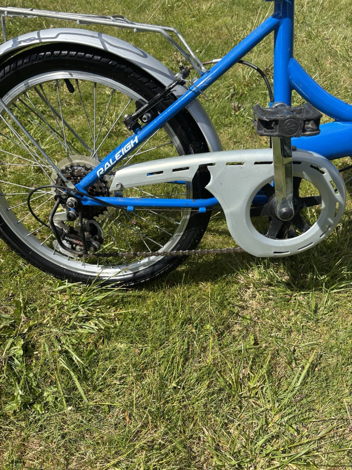 Raleigh Folding Bike In Blue
