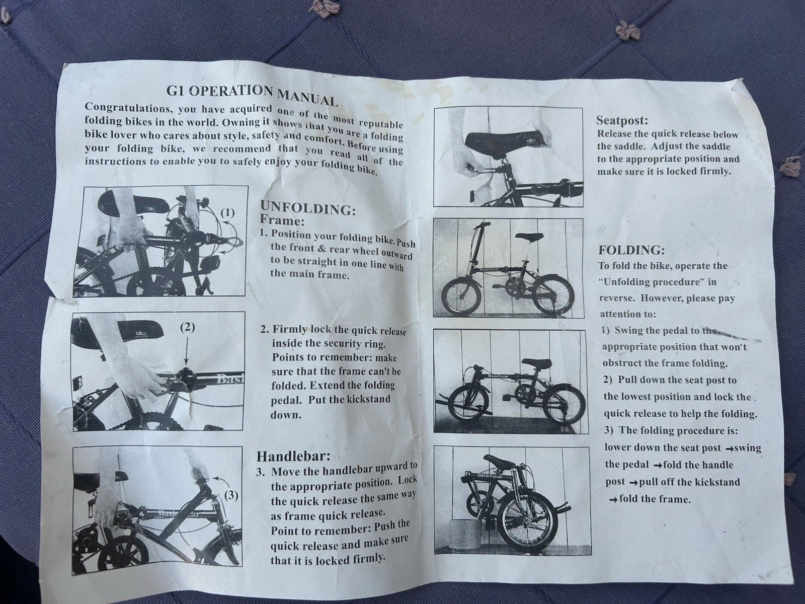 GI Fold Up Bike