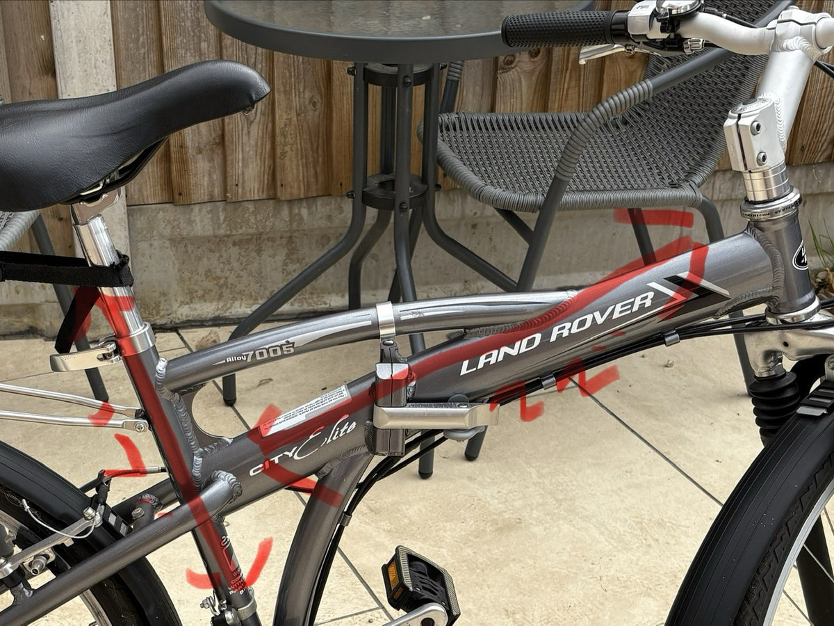Land Rover Hybrid Bike 700C Alloy Front Suspension V-Brake Mudguards Rack