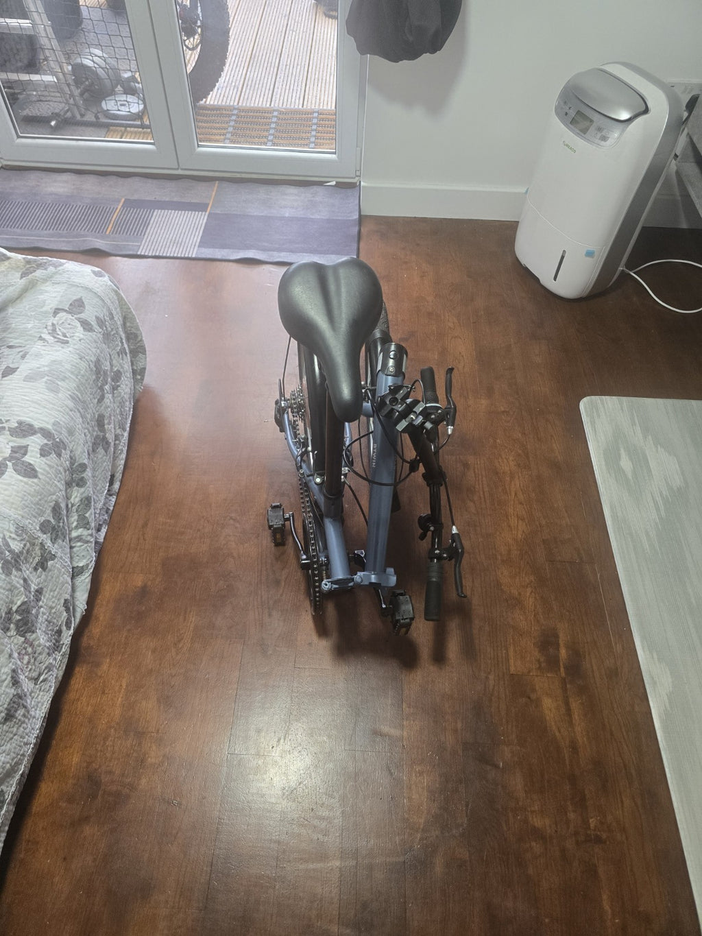 BTWIN Tilt 120 Grey Folding Bike - collection from LS10 OR KT1