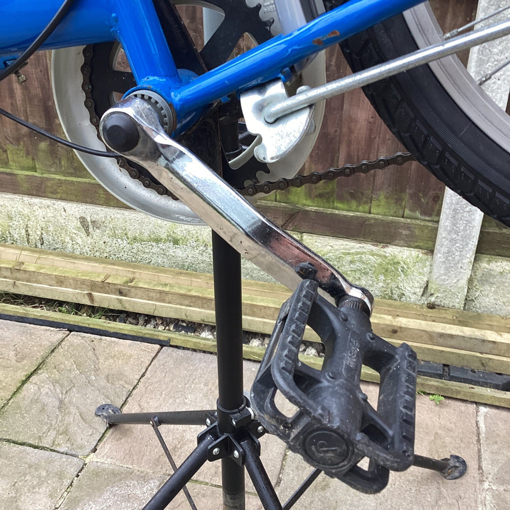 Raleigh Stowaway Steel 6 Speed Folding Bike In Blue - Serviced - 20" Wheels