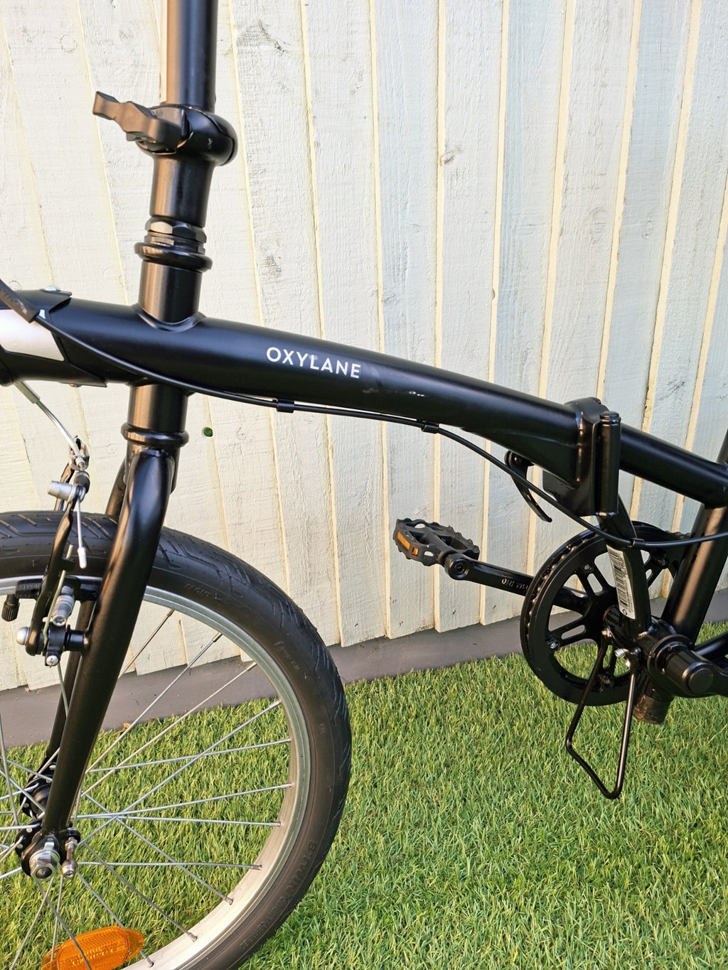 Oxylane 100 Black Folding Bicycle Single Speed