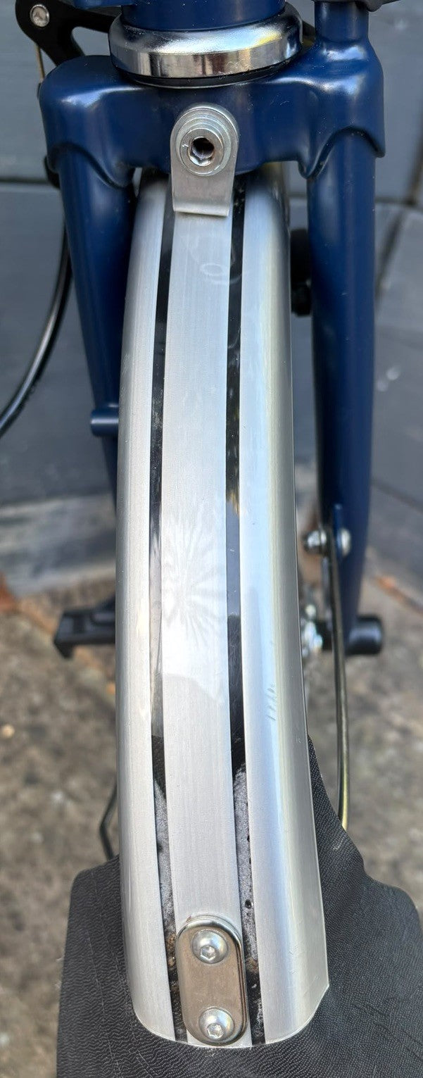 2021 Brompton M6L C Line Folding Bicycle 6 Speed Tempest Blue - Hardly Used