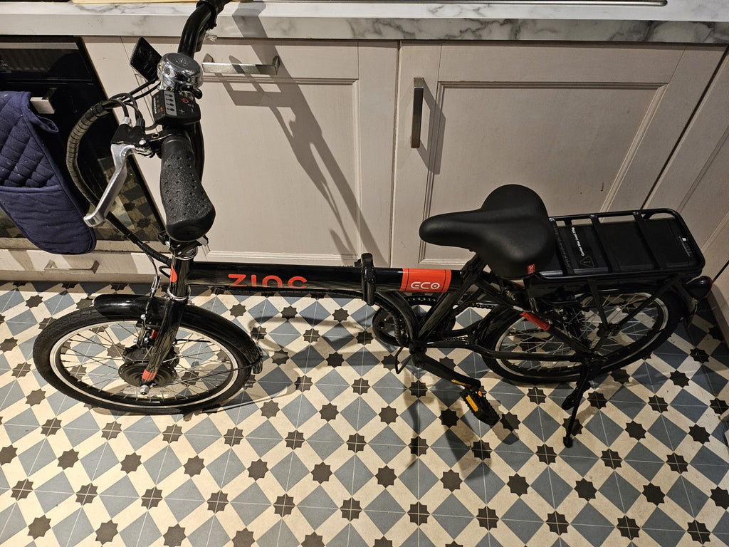 Zinc 20 Inch Wheel Size Eco Unisex 36V Folding  Bike, Black comes with charger