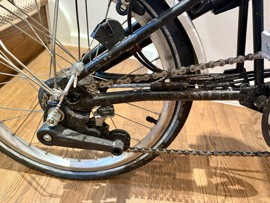 Brompton Folding Bike Black 6 Speed + 2xBrompton Bag, LITELOK, Lights & Cover
