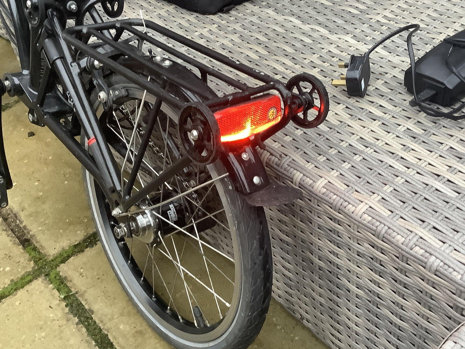 Brompton Electric C Line 6 Speed Black With Bags