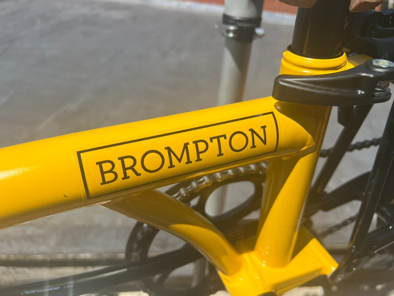 Brompton C Line 6 Speed Folding Bike Bumble bee yellow - 65 miles