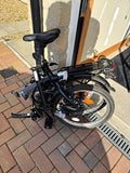 Oxylane Folding Bike 20in Wheels Black Flat Bar V-Brake Unisex Adults