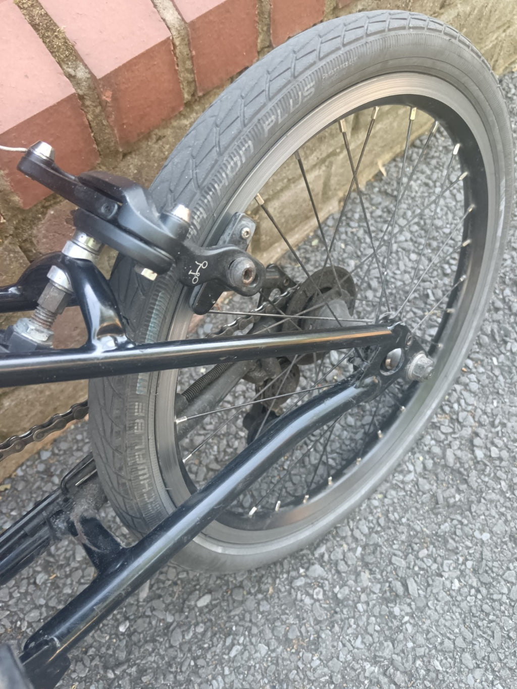 Brompton S2L Folding Bike Flame  lacquer red Black edition.