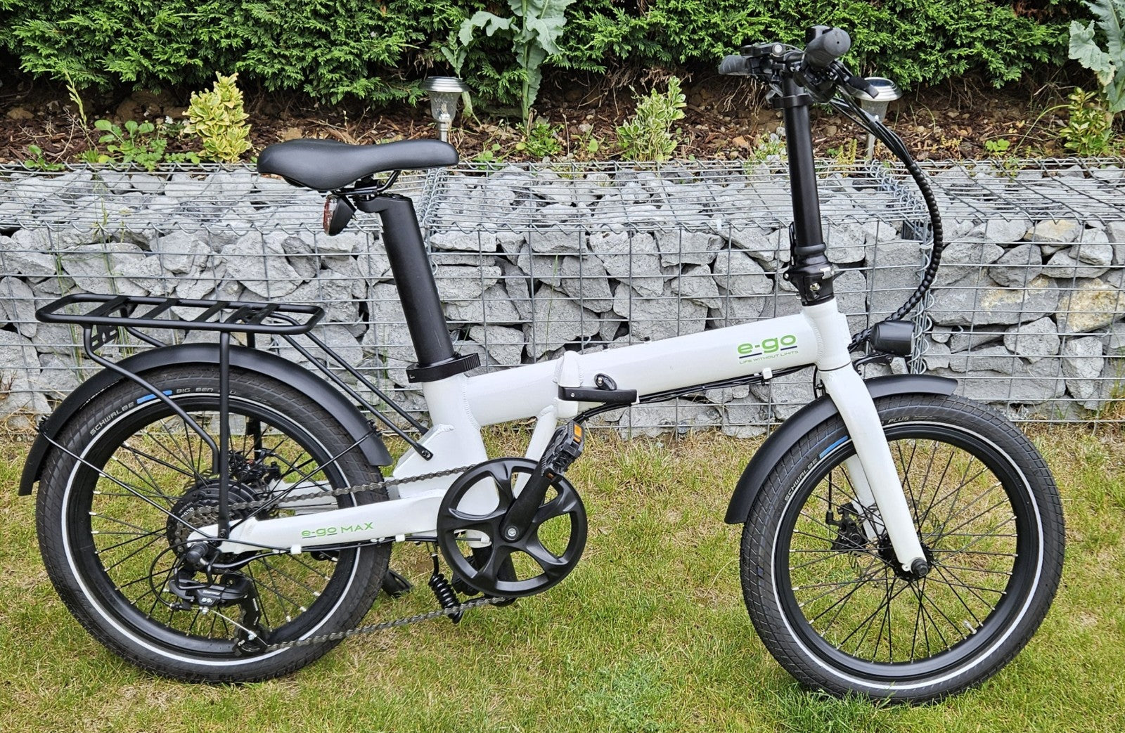 E-Go Max Folding Bike (White) 20 Inch Wheels 250W Including Storage Bag