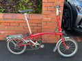 Brompton C Line M6R (6 Speed)  folding bicycle - Red