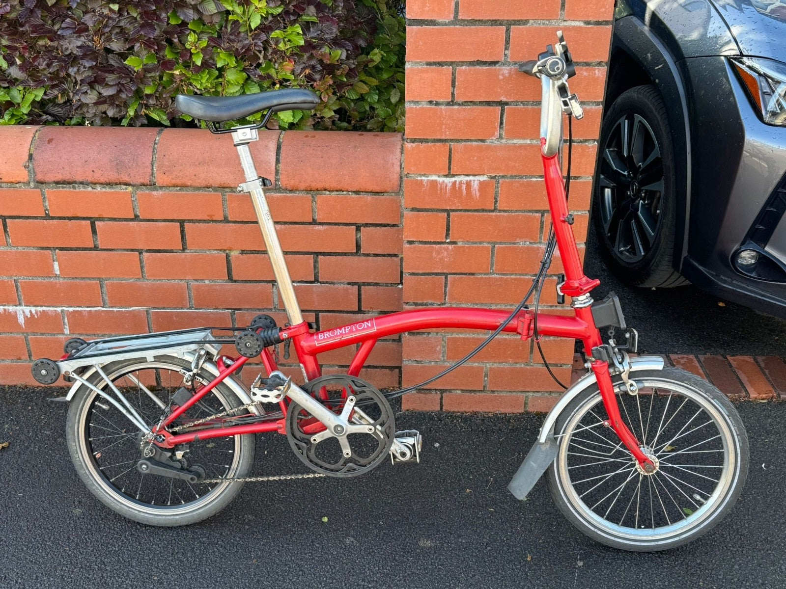 Brompton C Line M6R (6 Speed)  folding bicycle - Red