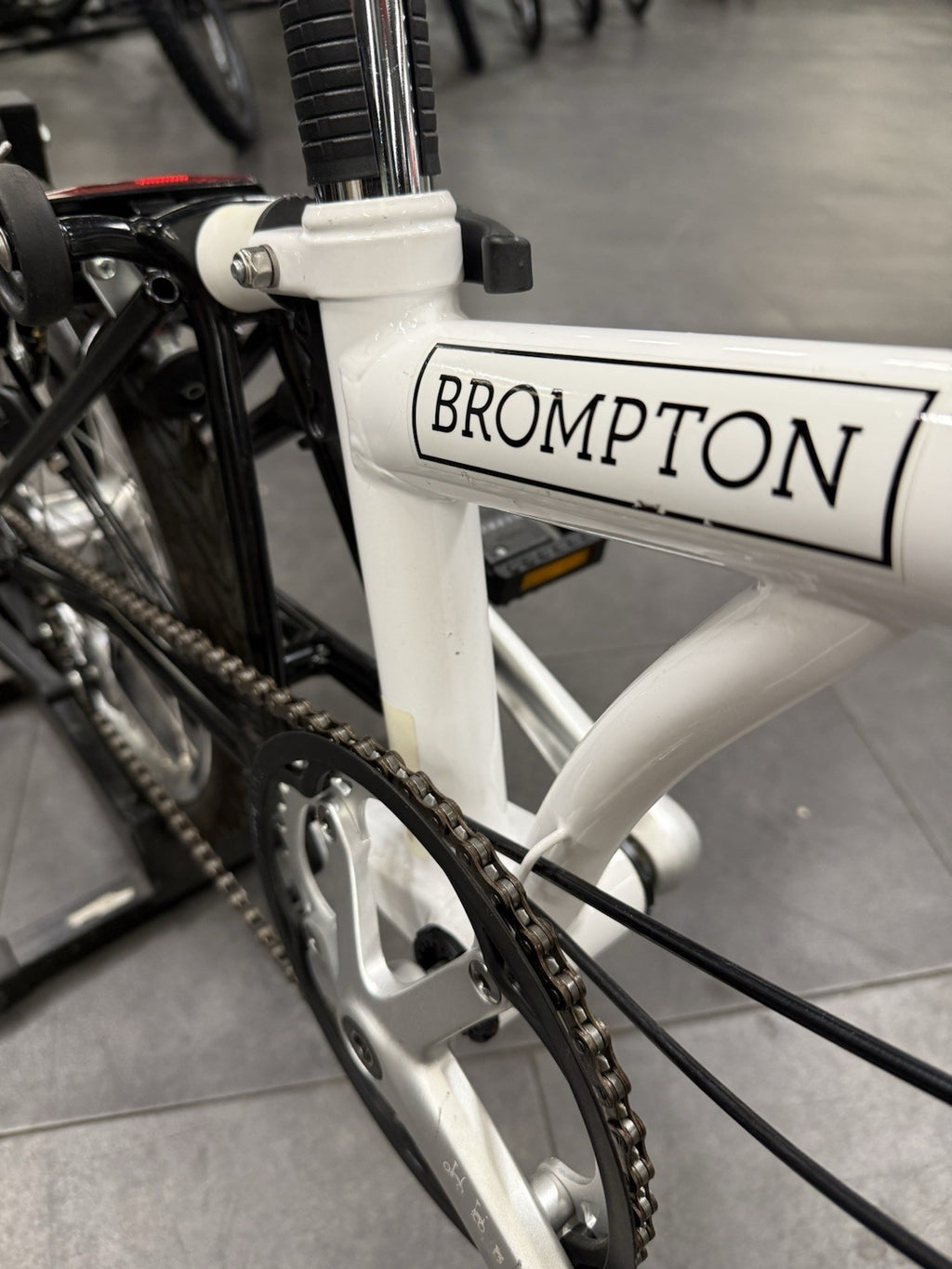 Brand New Brompton A-Line Folding Bike ,Papyrus White ,Ready To Ride! Some Marks