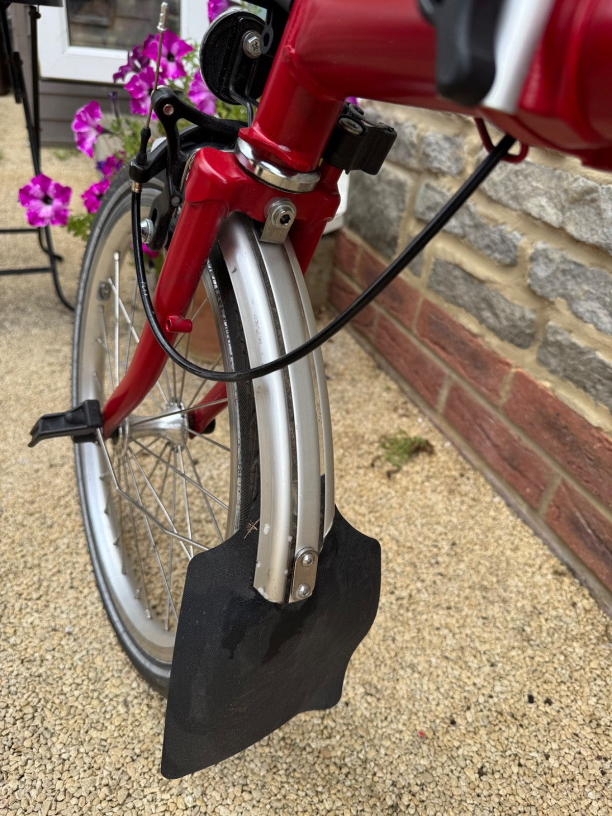 Brompton M3L Folding Bike - Red, 2021 year, Excellent Condition with Easy Wheels