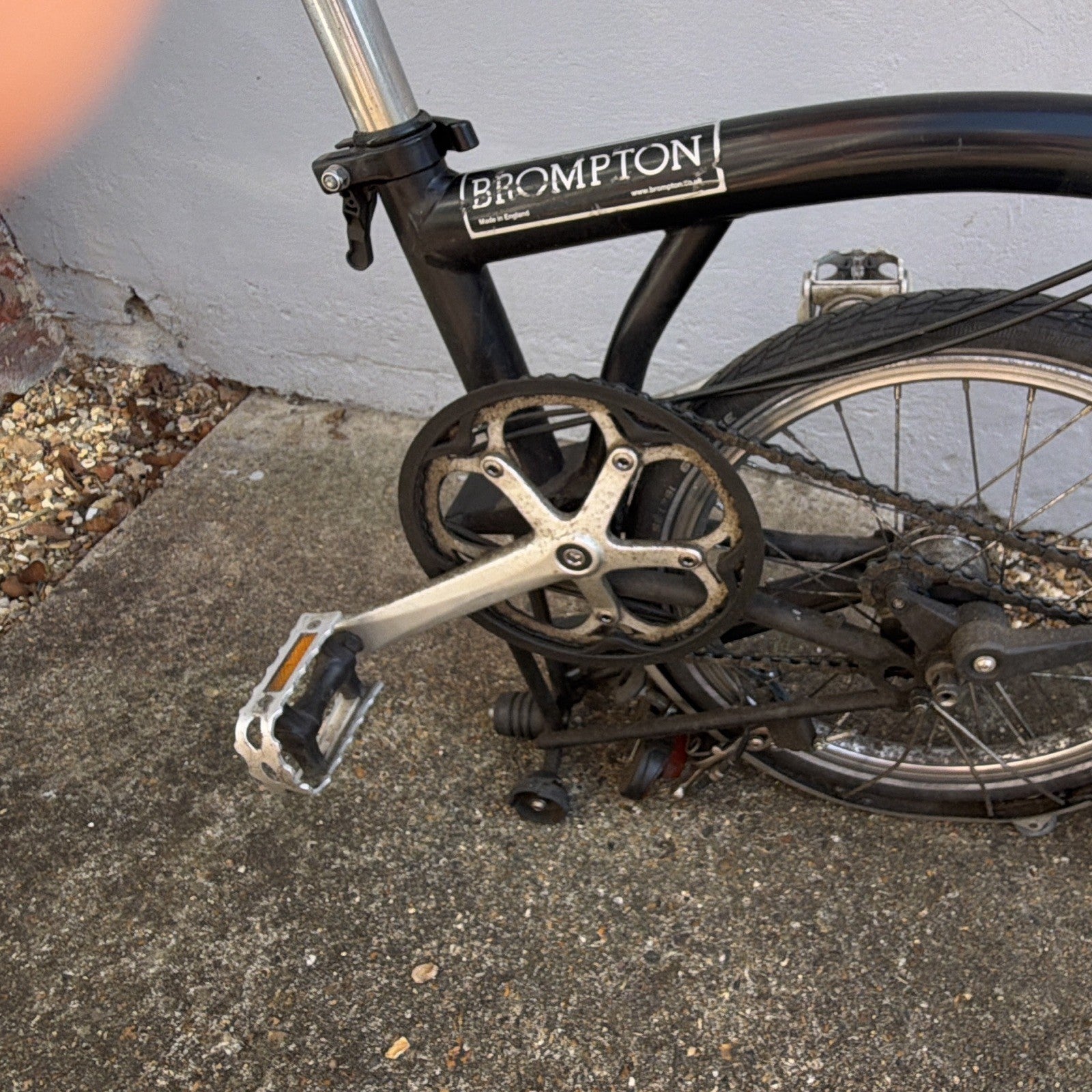 Brompton Folding Bike 16in Black Unisex Adults, Mechanical Rim Brakes