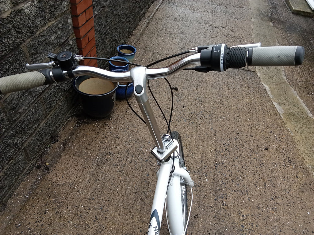 folding bicycle used Compass Northern white very good condition