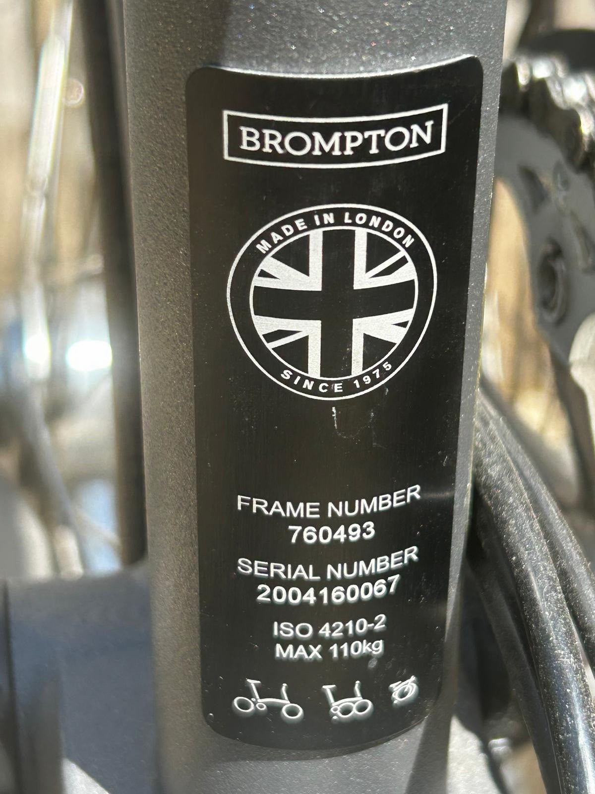 Brompton C Line M6L (6 Speed) – dynamo, excellent condition