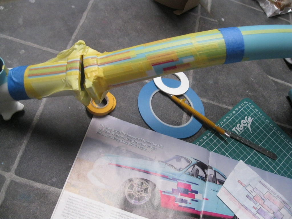 Custom Brompton Folding bike - homage to 1989 Cal look VW Karmann Ghia