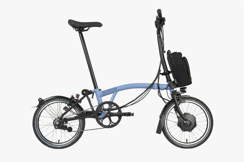 Brompton Electrc C Line Explore, 6  Speed, Cloud  Blue, H Handlebar 2024