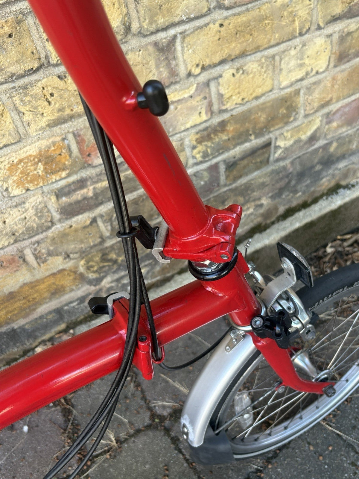 Brompton Folding Bike 2003, 6 Speed Red Good Condition With New Parts