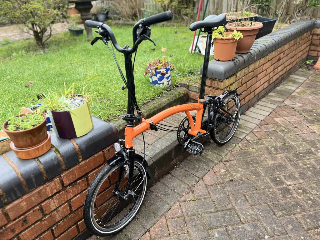 Brompton M6L Black Edition - Orange - Rare Ltd Edition colour and spec