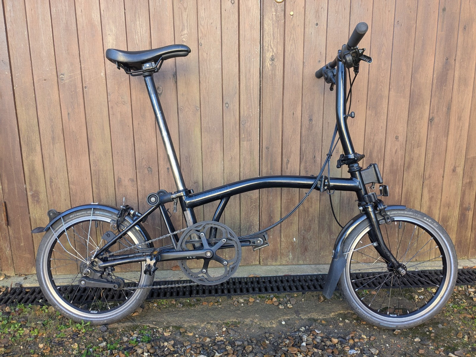 Brompton folding bike S6L Black Edition 2018 - similar to C Line low handlebar