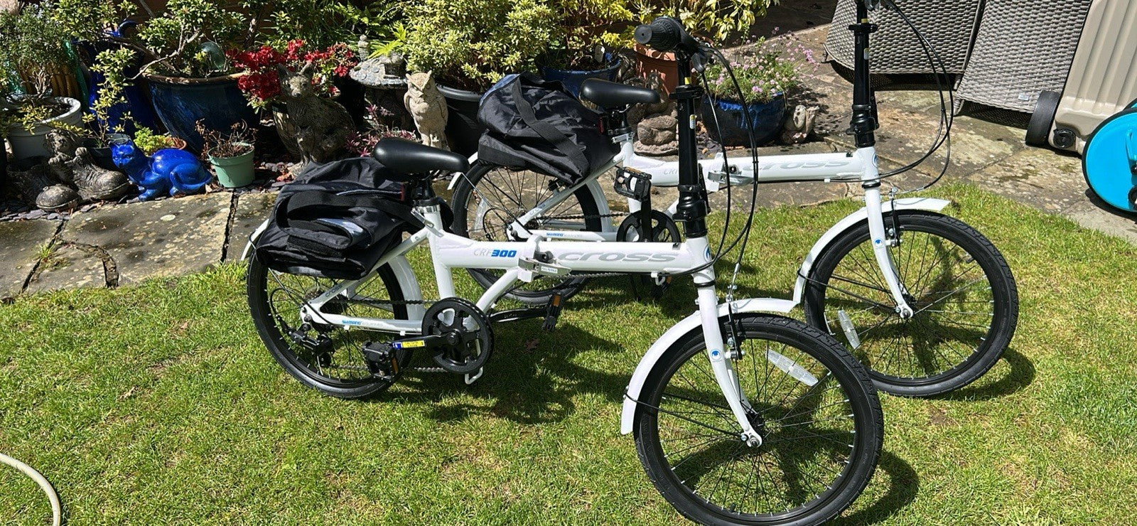 Cross CRF300 Folding Bike X 2 + 2 Storage Bags