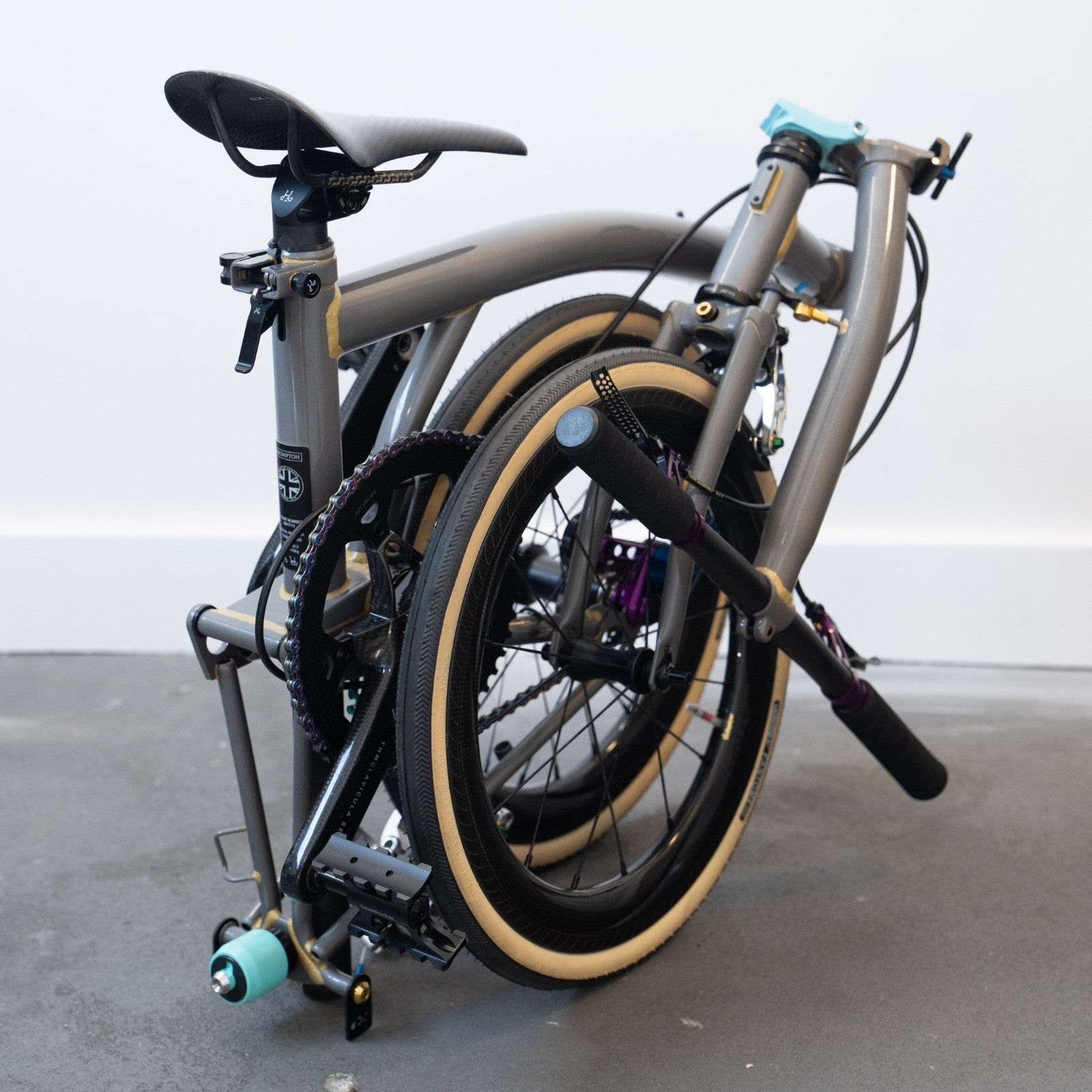 Brompton 7.7kg THM Extralite Ridea NOV SMC JCP 3D Print Ti KCNC Carbon eebrakes