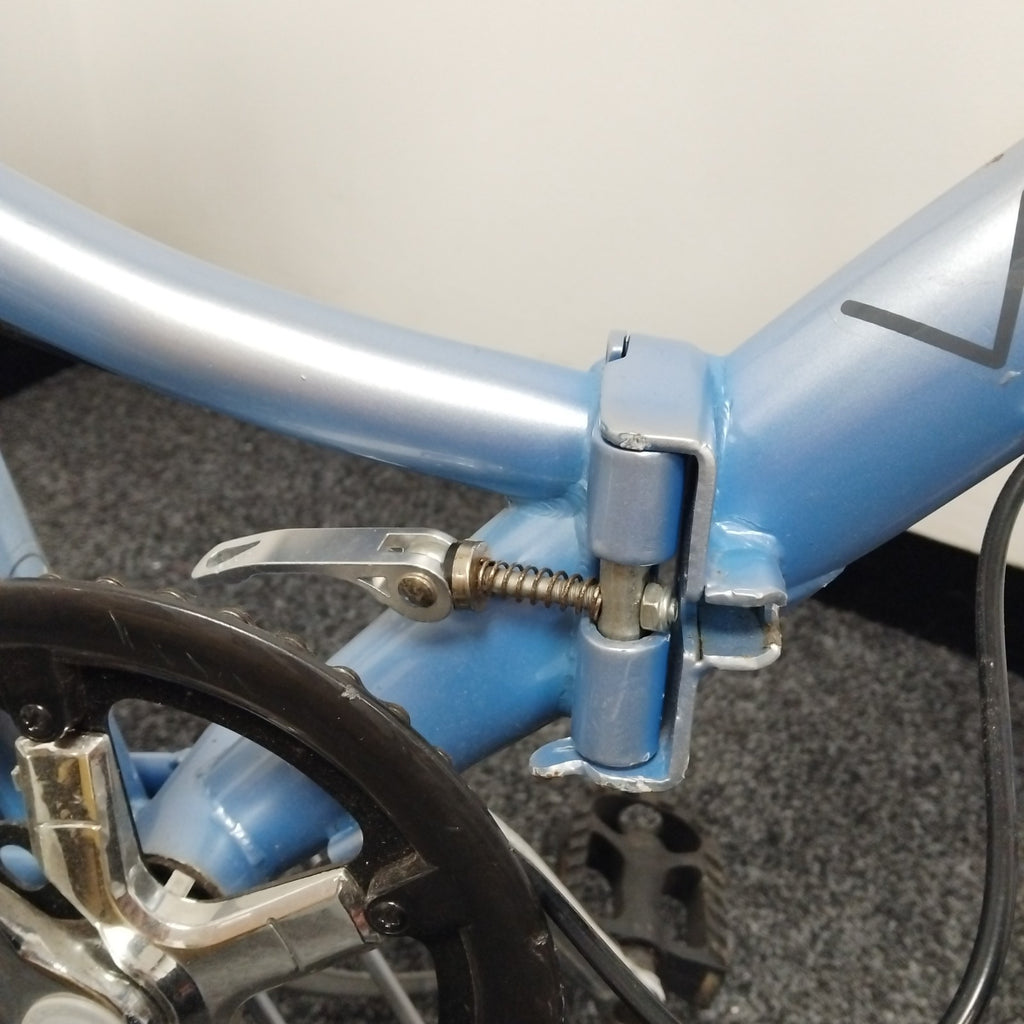 Viking Easy Street Metallic Blue Folding 6 Speed Bicycle - 19" Wheels