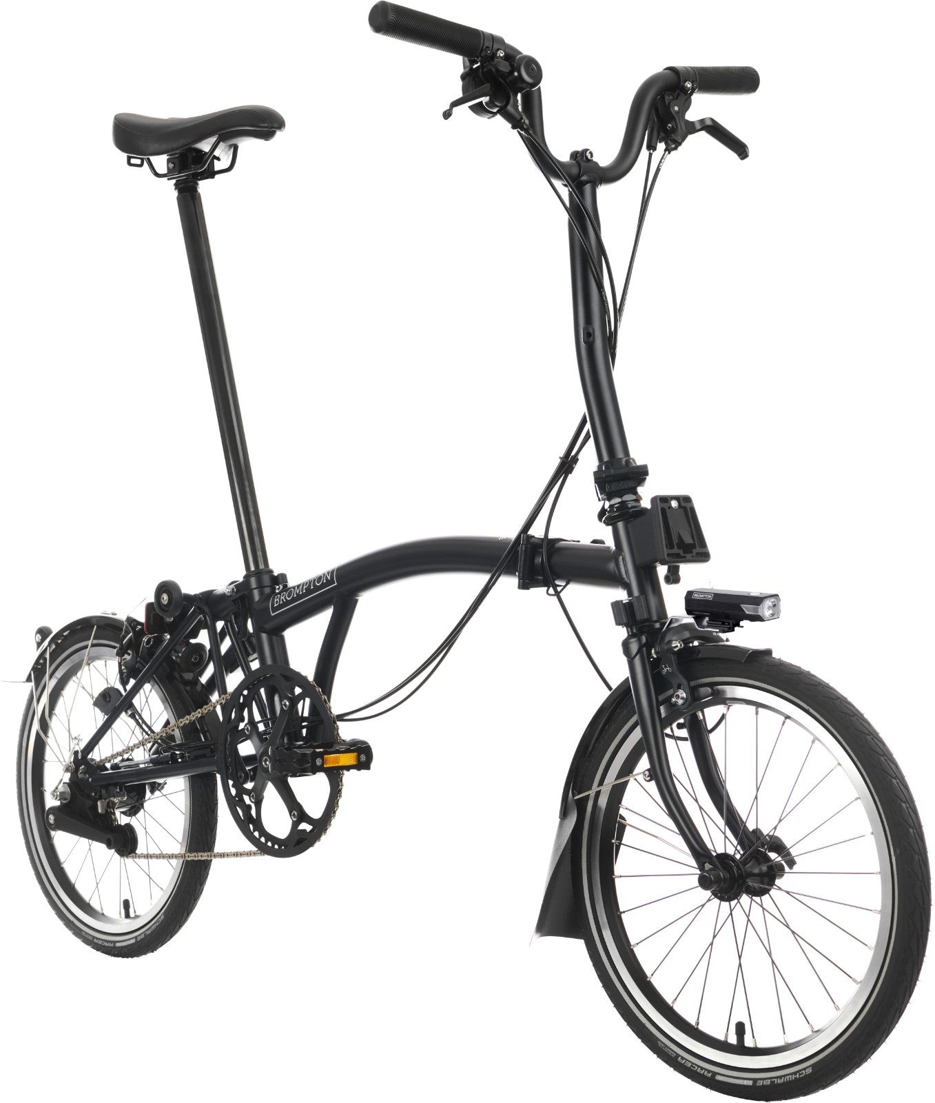 NEW Brompton C Line 12-Speed Folding Bike Mid Bar 2026 in Matt Black