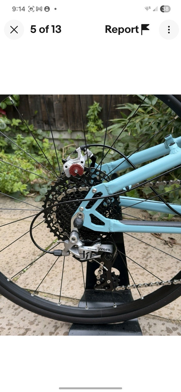 Folding Bicycle Used Once Airniml Joey Sram Rival 1 1x11 Hope Pro Hubs Gatorskin