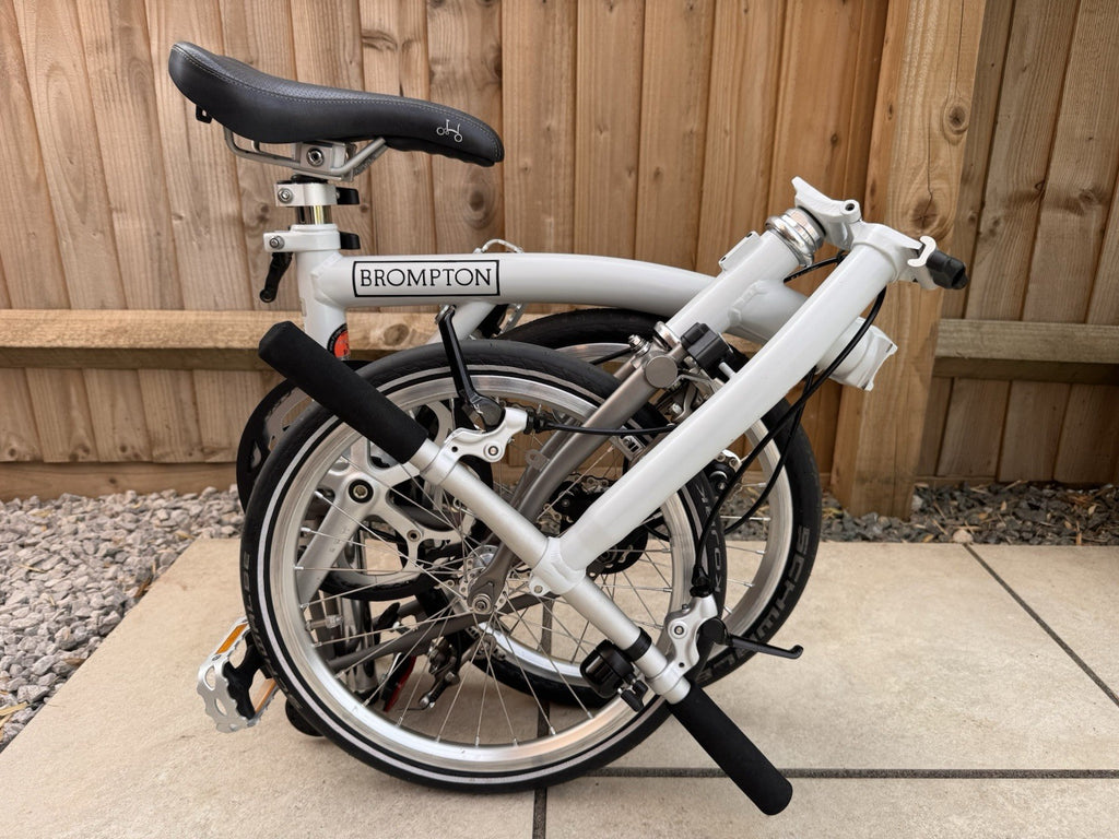 Brompton Titanium / Steel Single Speed 8.3kg with ancillaries
