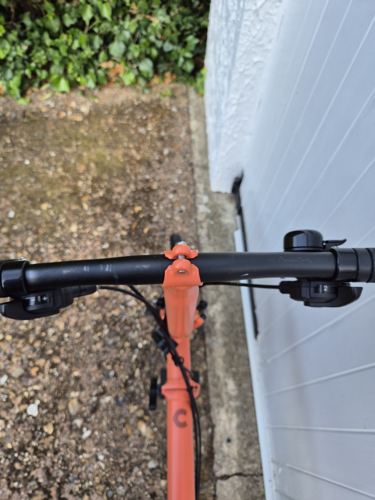Brompton C Line Explore 6 Speed. FULLY SERVICED. Low Bar. Fire Coral Orange.
