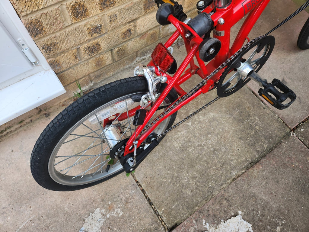 Vintage 2006 Brompton M3E Folding Bike - 3 Speed - Red - Classic M-Bars