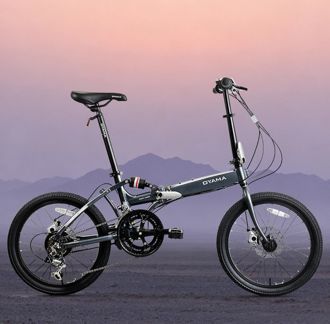 OYAMA-Dazzle 500-FOLDING Bike-Grey Folding Bike Damaged Box 20" Bike