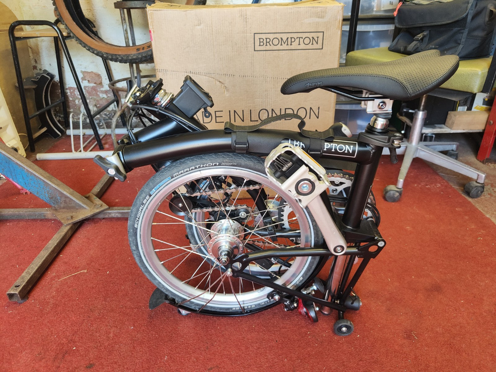 Brompton 3-Speed Sturmey Archer Black Foldable Bicycle