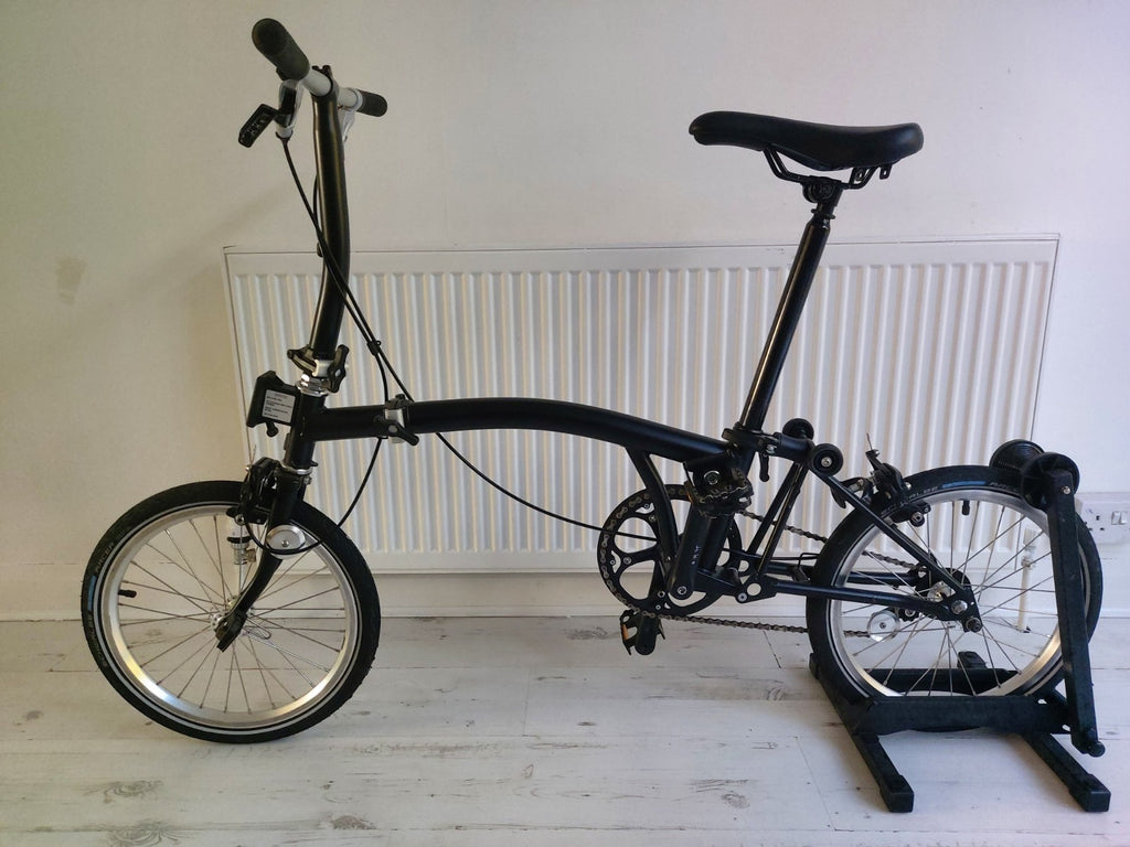 Brompton S1E Black Folding Bike