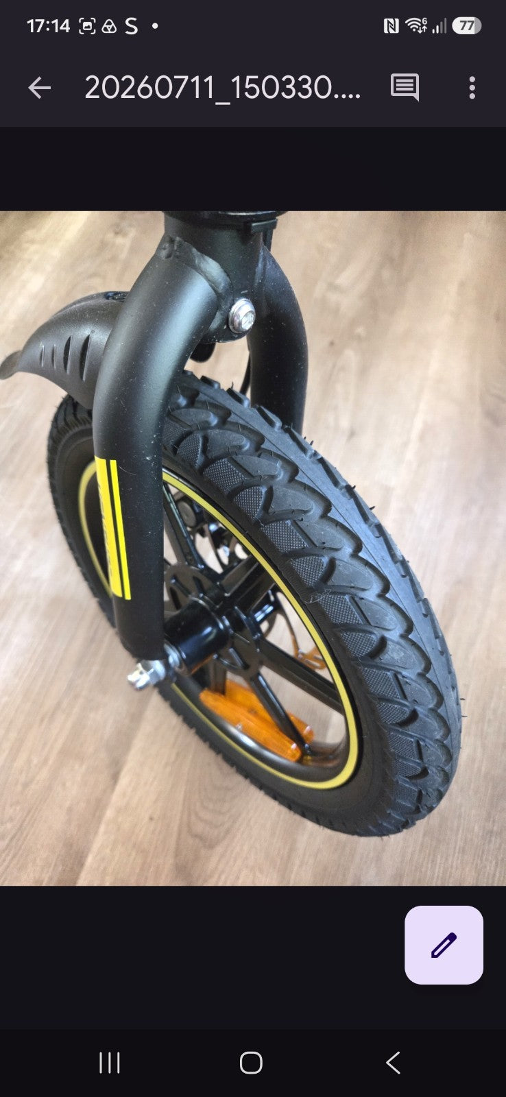 Zinc Venture 14in Folding Kids Bike Black/Yellow, BMX Bar, Mudguards