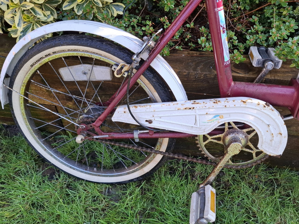 Apollo Wayfarer 1980s Vintage Folding Bike Town and City 20-inch Wheels