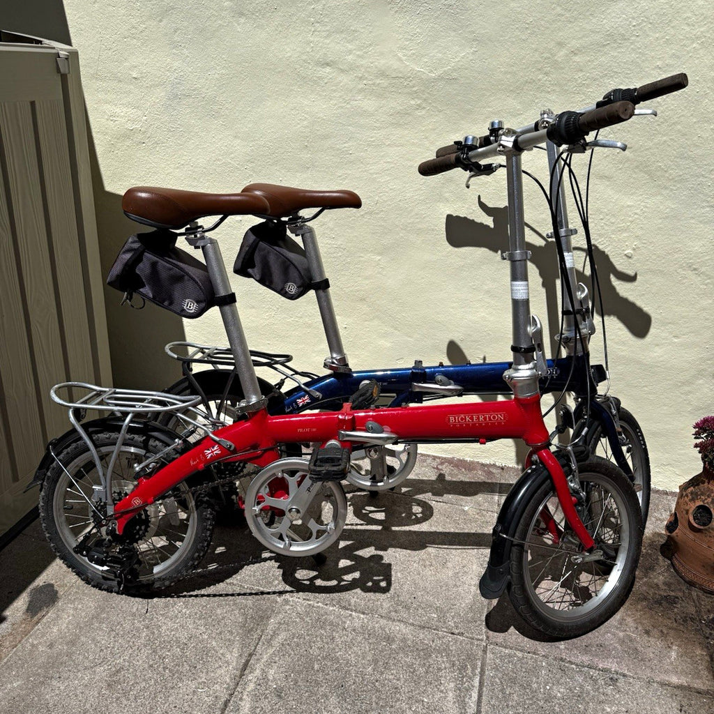2 Bickerton 16in Foldable Bikes incl’ Bickerton bike carrier bags