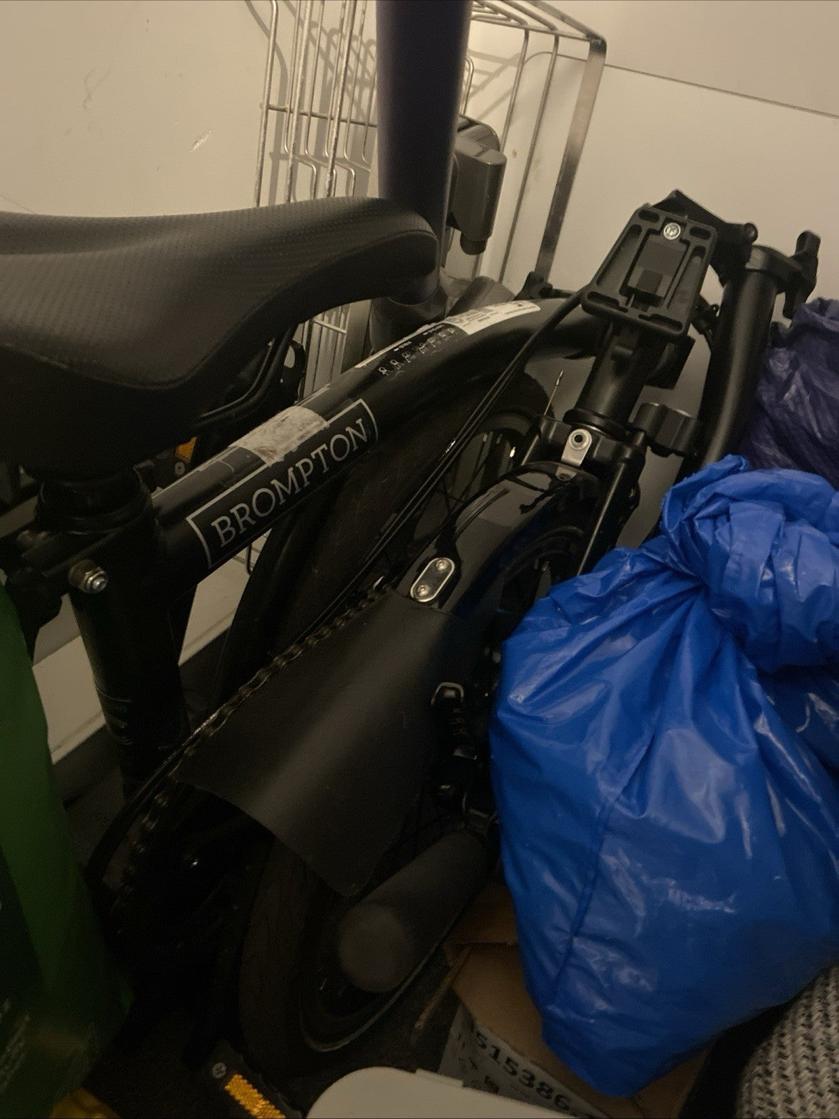 Brompton C Line E Folding Bike 2023 4 Speed Black Silver