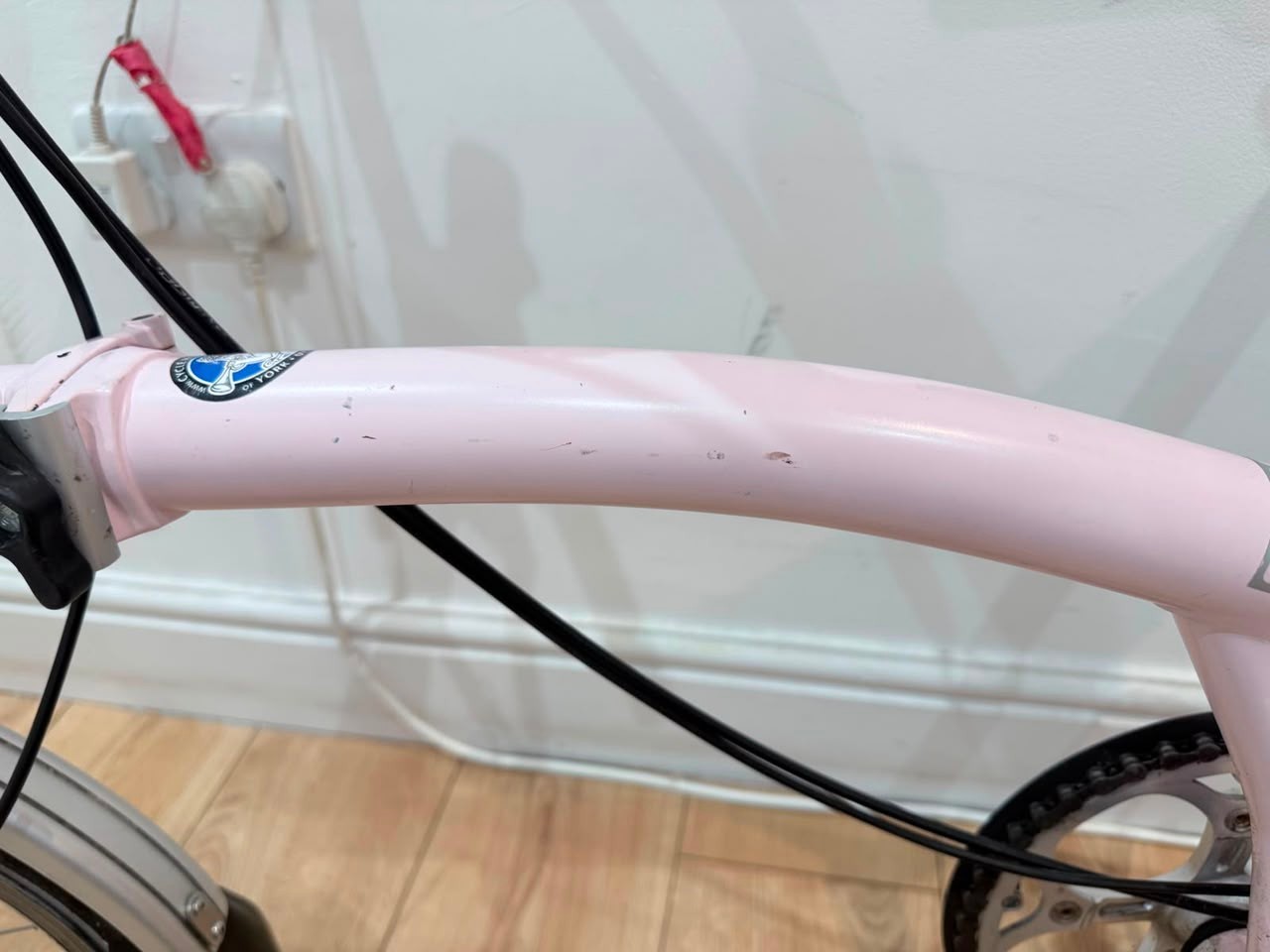Brompton M3L Folding Bike – Pale Pink – 2014 Model – Made in England
